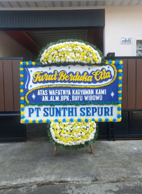 Papan Bunga Duka di Mangkang Kulon